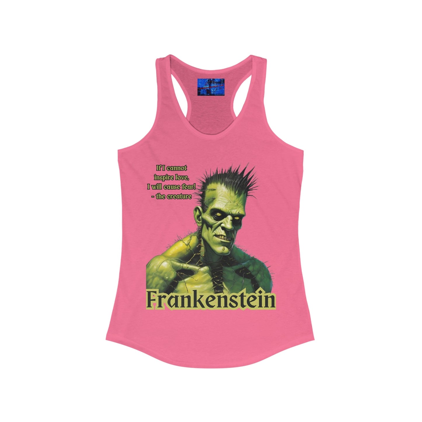 Frankenstein's Creature Women's Racerback Tank Top by cypherpunkgear – cypherpunkgear.com | Cypherpunk Merch