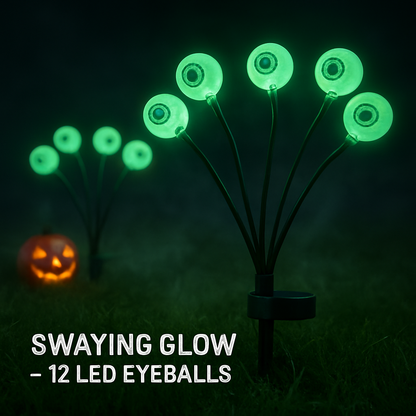Solar Scary Eyeballs Lights for Halloween Outdoor Decor