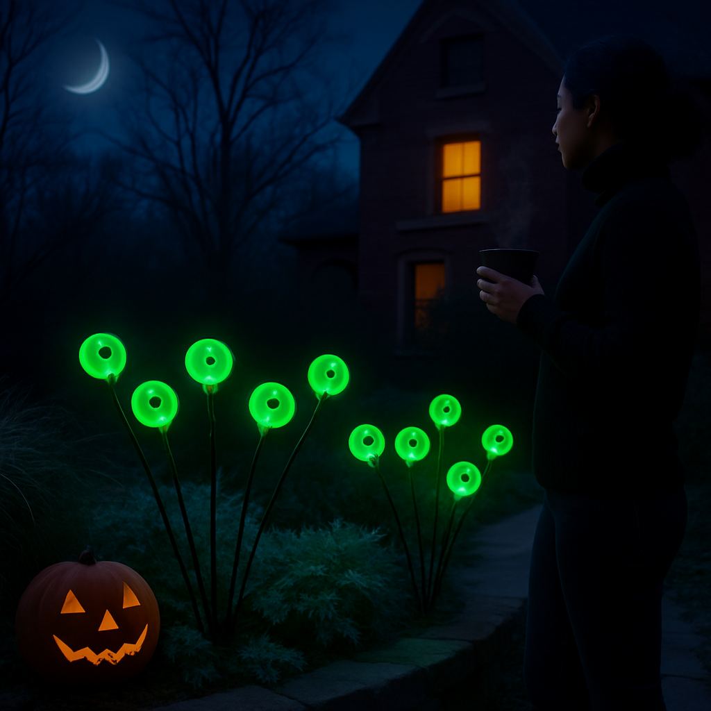 Solar Scary Eyeballs Lights for Halloween Outdoor Decor