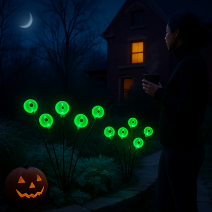 Solar Scary Eyeballs Lights for Halloween Outdoor Decor