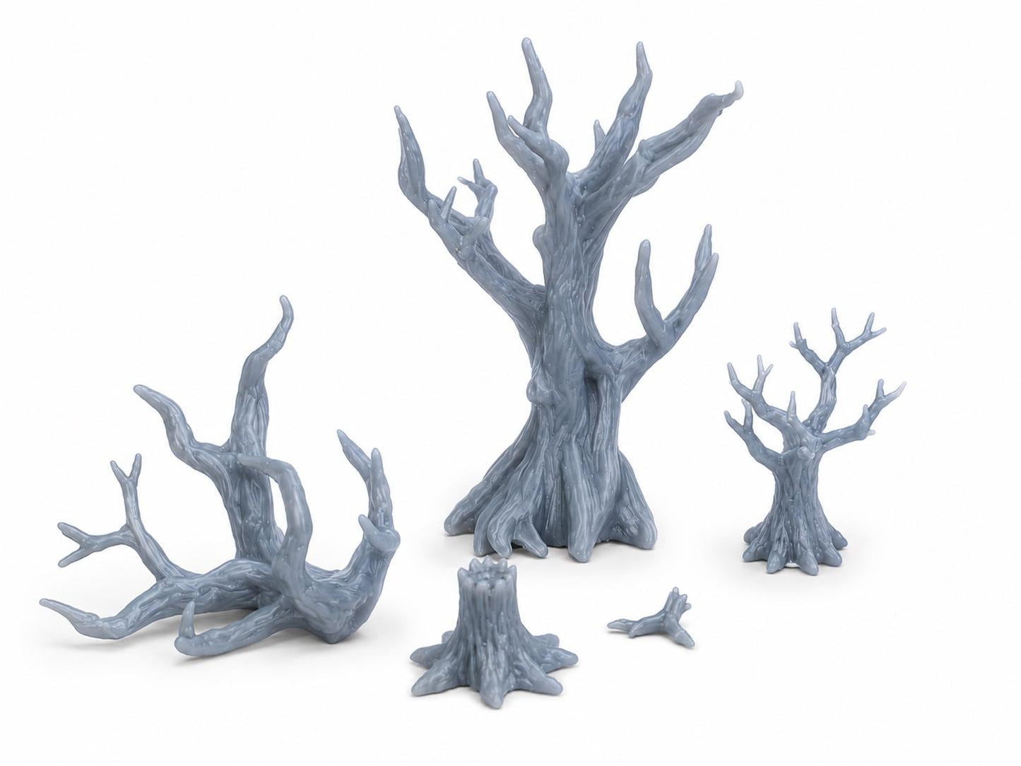Halloween Landscaping – 1:24 Scale Dead Trees, Stumps, Dead Bushes & Branches | Haunted Forest Miniatures