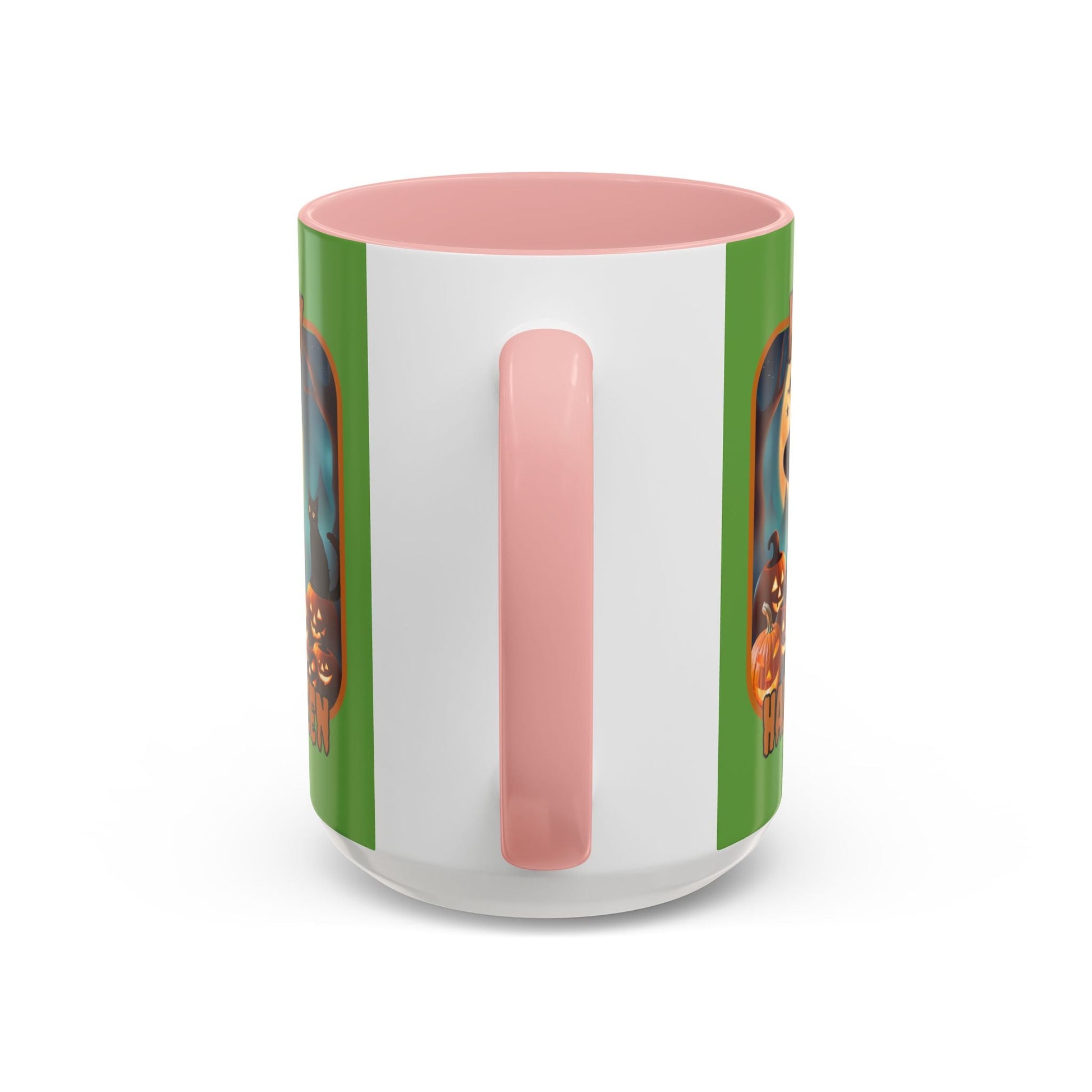 Happy Halloween Cute Witch ORfont Accent Mug by cypherpunkgear – cypherpunkgear.com | Cypherpunk Merch