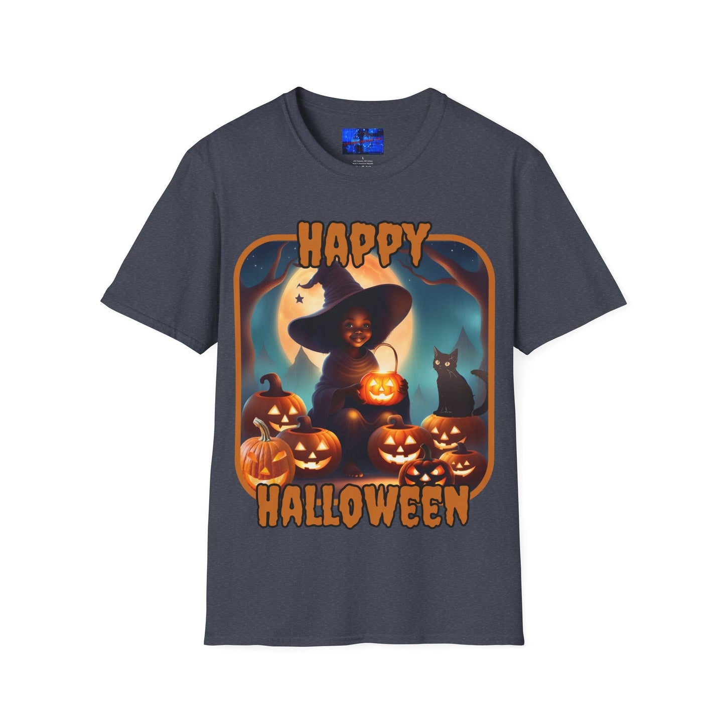 Happy Halloween Cute Witch ORfont DKcolors Unisex T-Shirt by cypherpunkgear – cypherpunkgear.com | Cypherpunk Merch