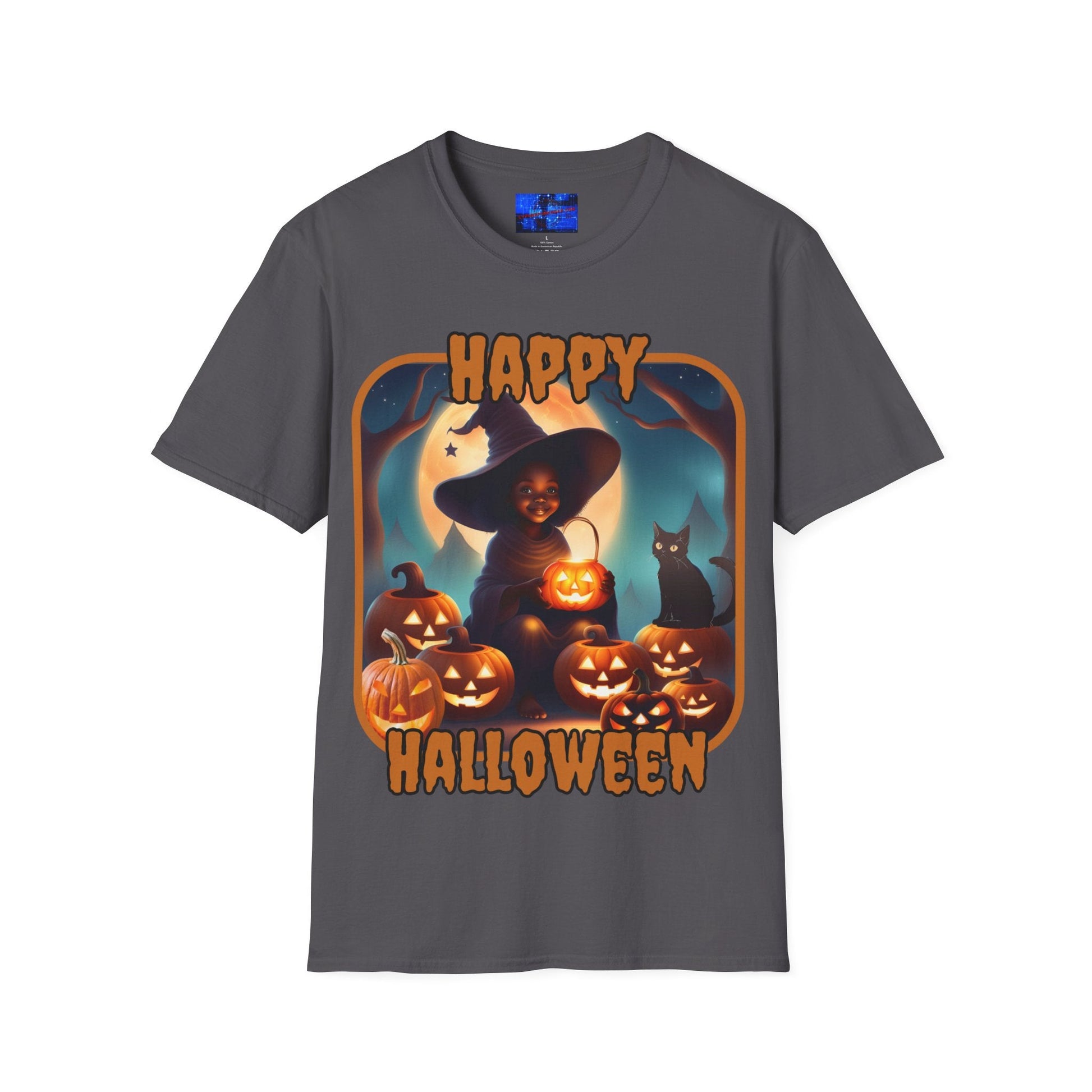Happy Halloween Cute Witch ORfont DKcolors Unisex T-Shirt by cypherpunkgear – cypherpunkgear.com | Cypherpunk Merch
