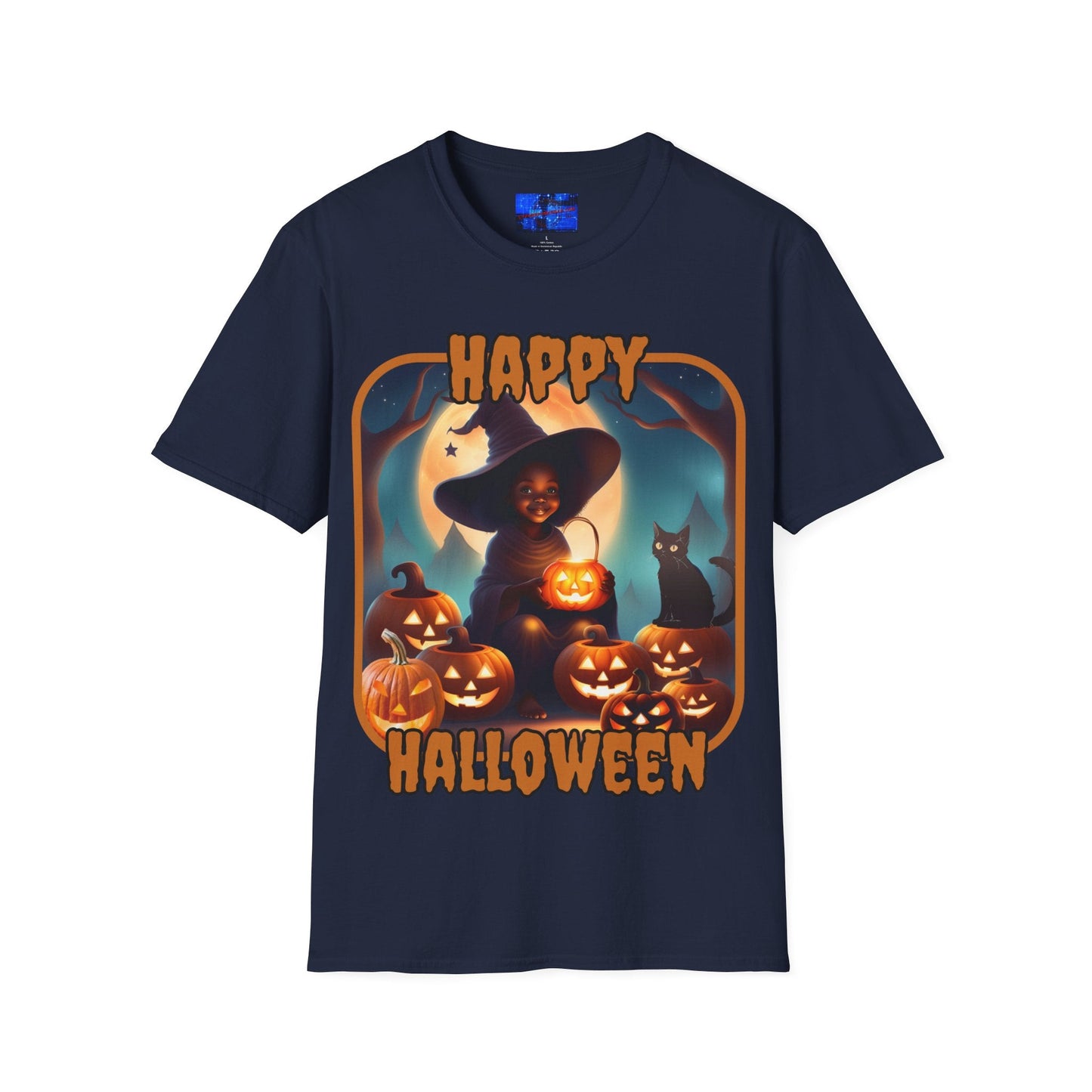 Happy Halloween Cute Witch ORfont DKcolors Unisex T-Shirt by cypherpunkgear – cypherpunkgear.com | Cypherpunk Merch