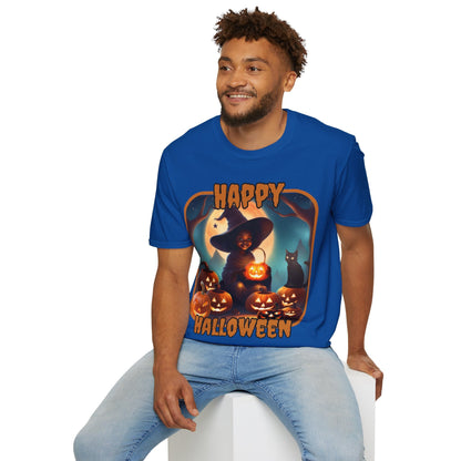 Happy Halloween Cute Witch ORfont DKcolors Unisex T-Shirt by cypherpunkgear – cypherpunkgear.com | Cypherpunk Merch