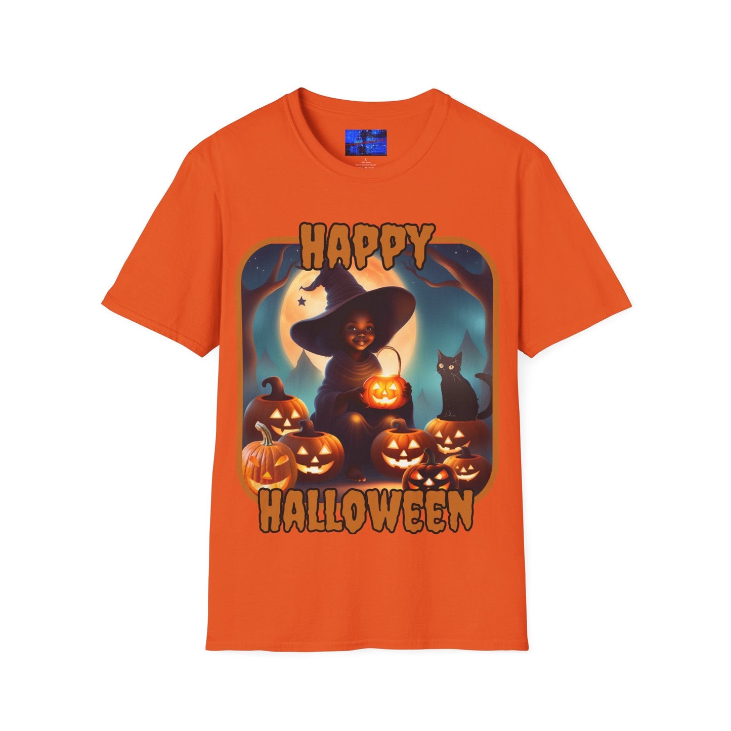 Happy Halloween Cute Witch ORfont LTcolors Unisex T-Shirt by cypherpunkgear – cypherpunkgear.com | Cypherpunk Merch