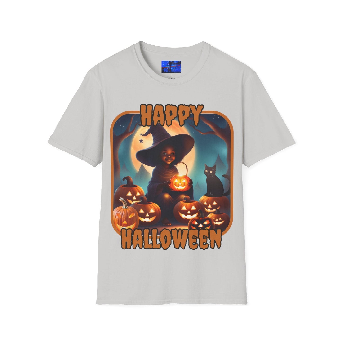 Happy Halloween Cute Witch ORfont LTcolors Unisex T-Shirt by cypherpunkgear – cypherpunkgear.com | Cypherpunk Merch