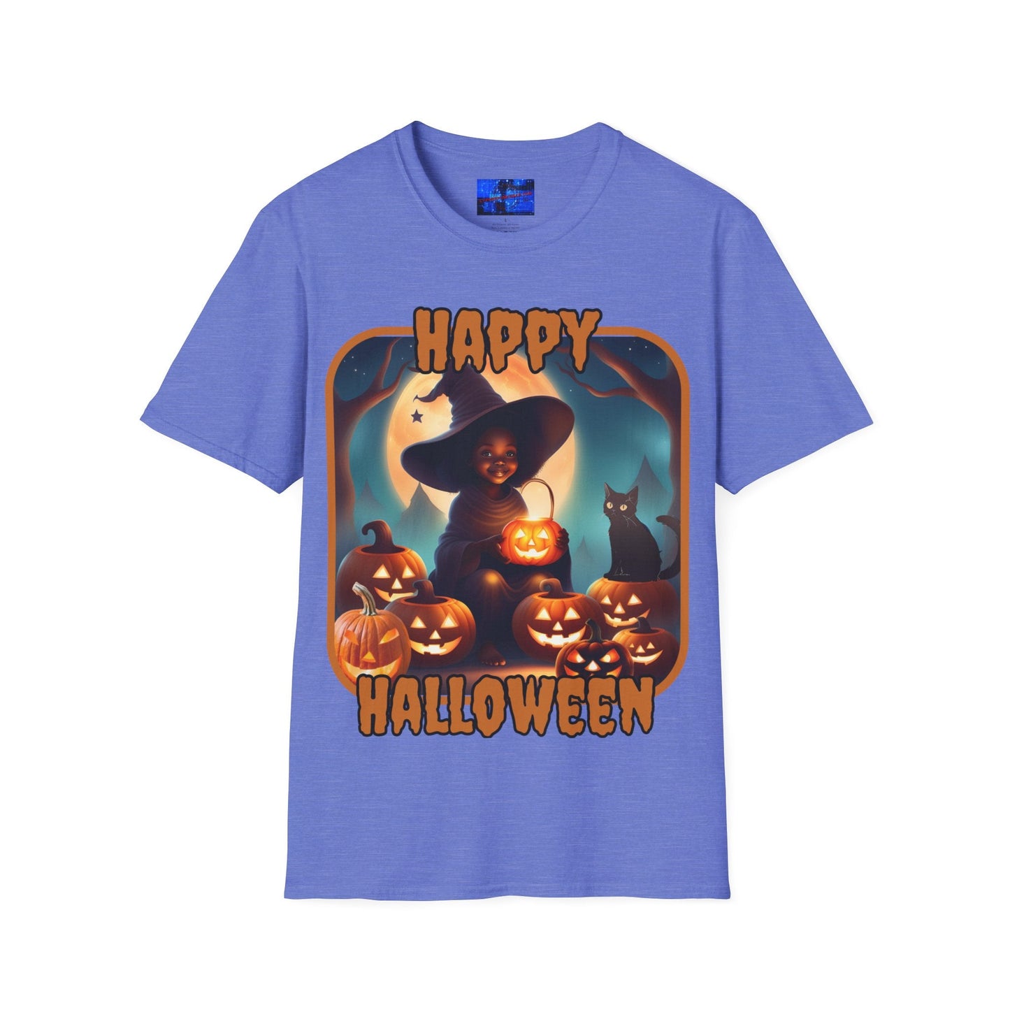 Happy Halloween Cute Witch ORfont LTcolors Unisex T-Shirt by cypherpunkgear – cypherpunkgear.com | Cypherpunk Merch