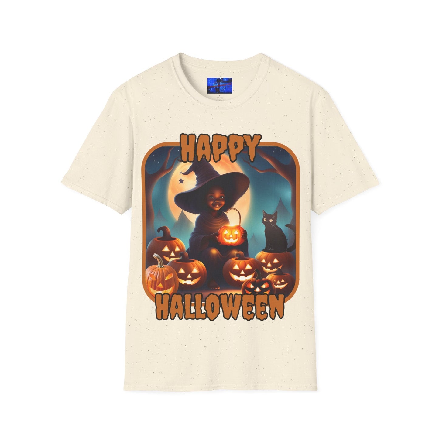 Happy Halloween Cute Witch ORfont LTcolors Unisex T-Shirt by cypherpunkgear – cypherpunkgear.com | Cypherpunk Merch