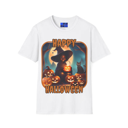 Happy Halloween Cute Witch ORfont LTcolors Unisex T-Shirt by cypherpunkgear – cypherpunkgear.com | Cypherpunk Merch