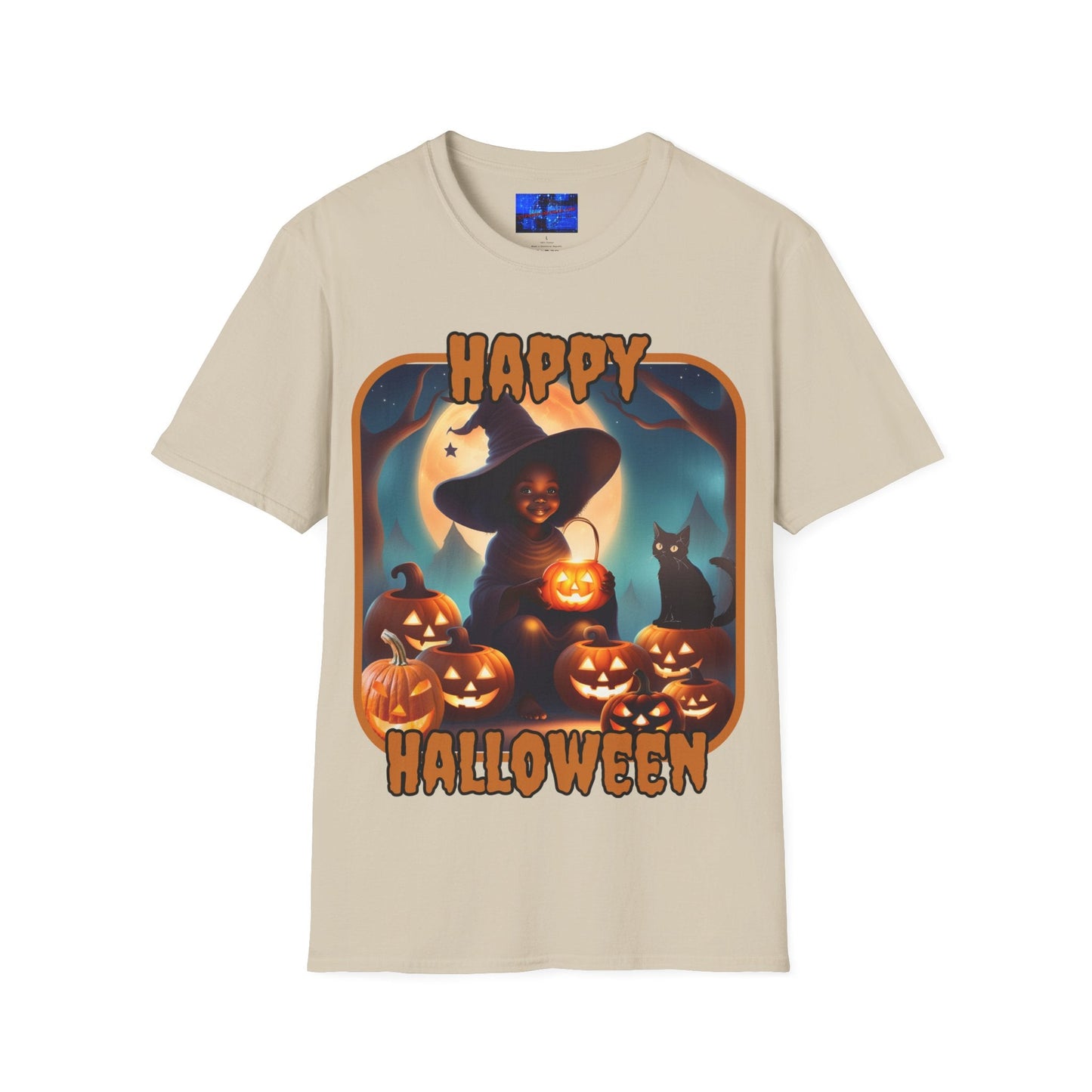 Happy Halloween Cute Witch ORfont LTcolors Unisex T-Shirt by cypherpunkgear – cypherpunkgear.com | Cypherpunk Merch