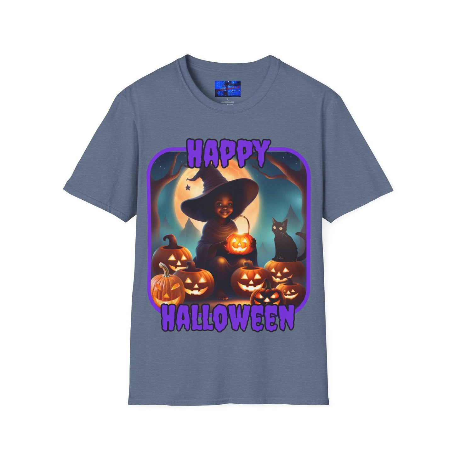 Happy Halloween Cute Witch PRfont DKcolors Unisex T-Shirt by cypherpunkgear – cypherpunkgear.com | Cypherpunk Merch