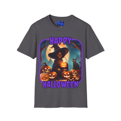Happy Halloween Cute Witch PRfont DKcolors Unisex T-Shirt by cypherpunkgear – cypherpunkgear.com | Cypherpunk Merch
