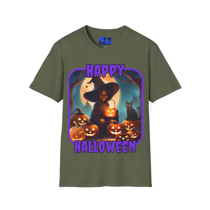 Happy Halloween Cute Witch PRfont DKcolors Unisex T-Shirt by cypherpunkgear – cypherpunkgear.com | Cypherpunk Merch