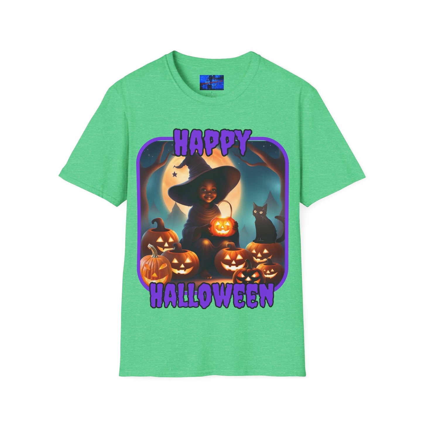 Happy Halloween Cute Witch PRfont DKcolors Unisex T-Shirt by cypherpunkgear – cypherpunkgear.com | Cypherpunk Merch