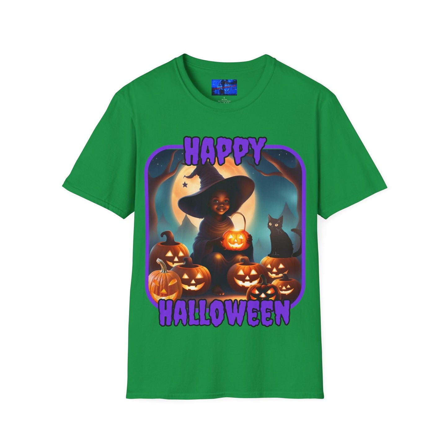 Happy Halloween Cute Witch PRfont DKcolors Unisex T-Shirt by cypherpunkgear – cypherpunkgear.com | Cypherpunk Merch
