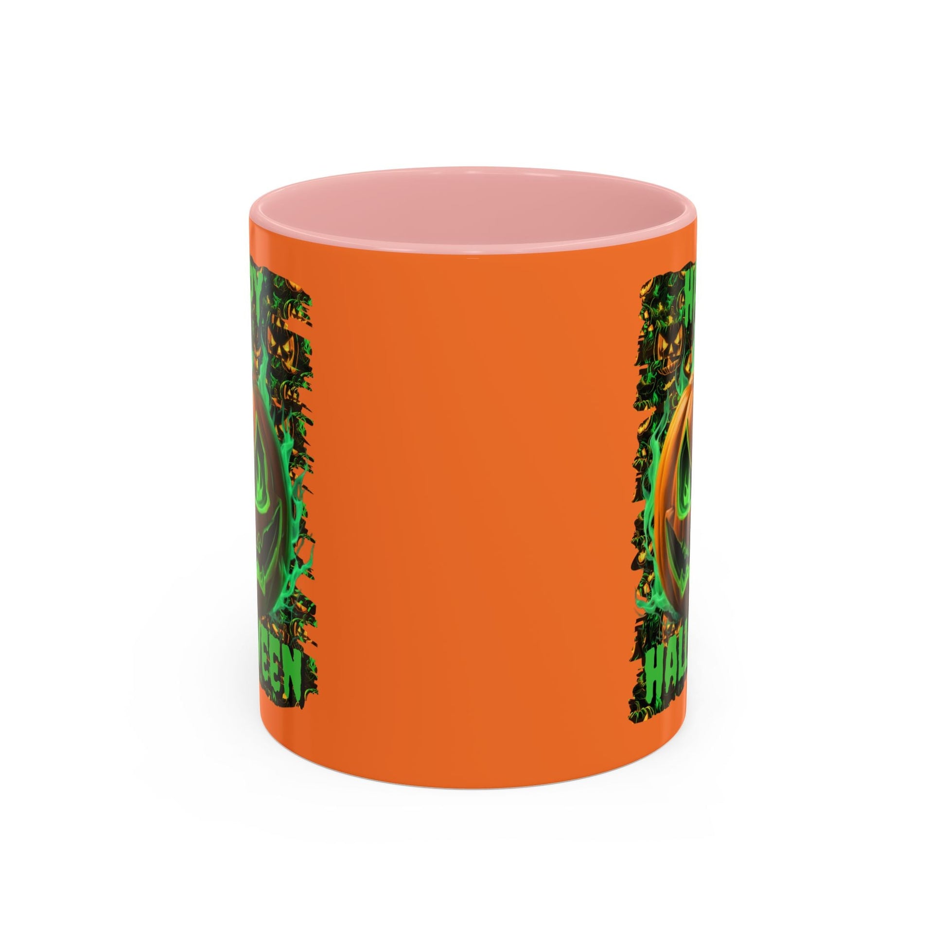 Happy Halloween Green Jack Accent Mug by cypherpunkgear – cypherpunkgear.com | Cypherpunk Merch