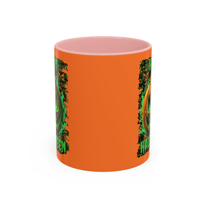 Happy Halloween Green Jack Accent Mug by cypherpunkgear – cypherpunkgear.com | Cypherpunk Merch