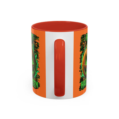 Happy Halloween Green Jack Accent Mug by cypherpunkgear – cypherpunkgear.com | Cypherpunk Merch