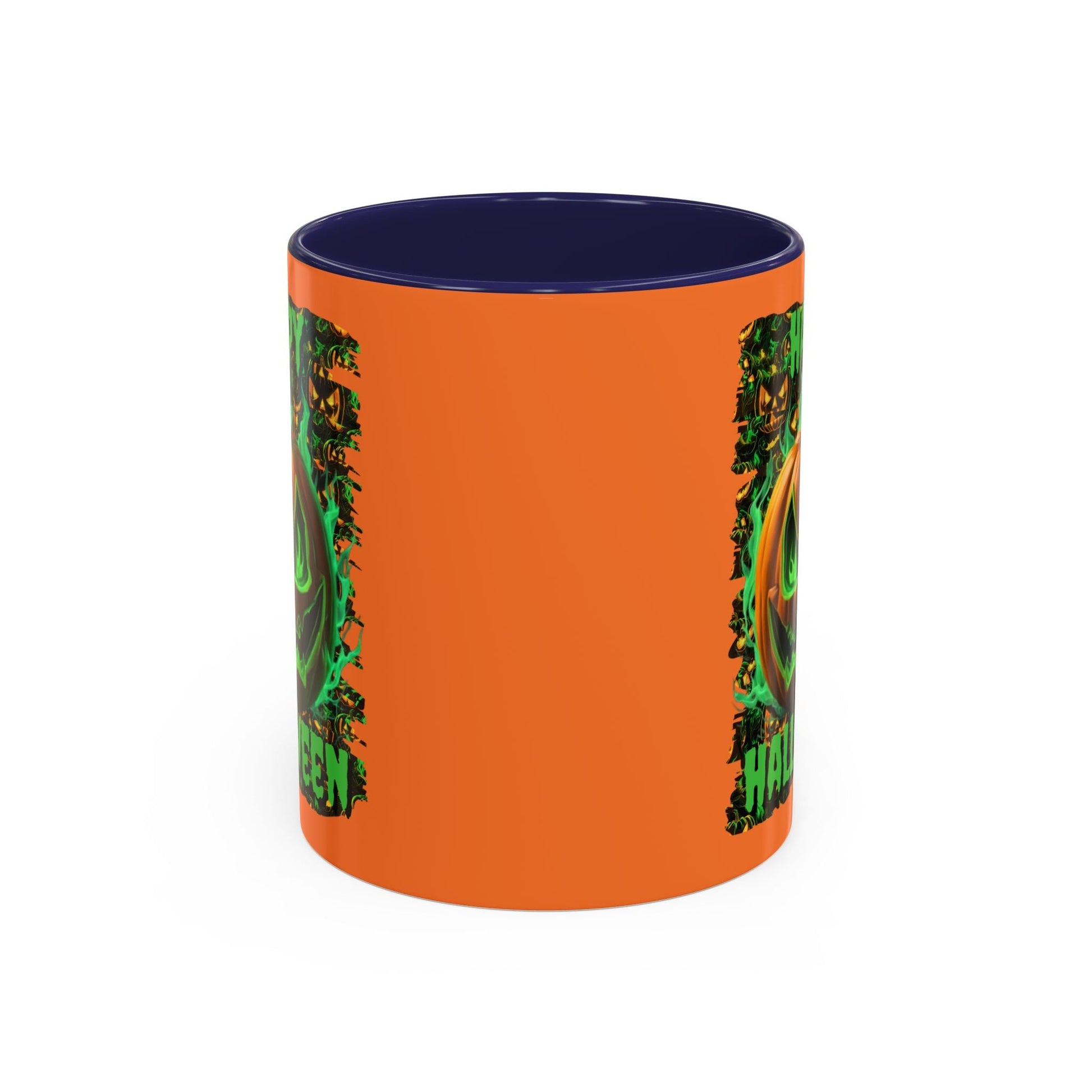 Happy Halloween Green Jack Accent Mug by cypherpunkgear – cypherpunkgear.com | Cypherpunk Merch