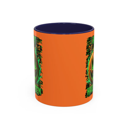 Happy Halloween Green Jack Accent Mug by cypherpunkgear – cypherpunkgear.com | Cypherpunk Merch