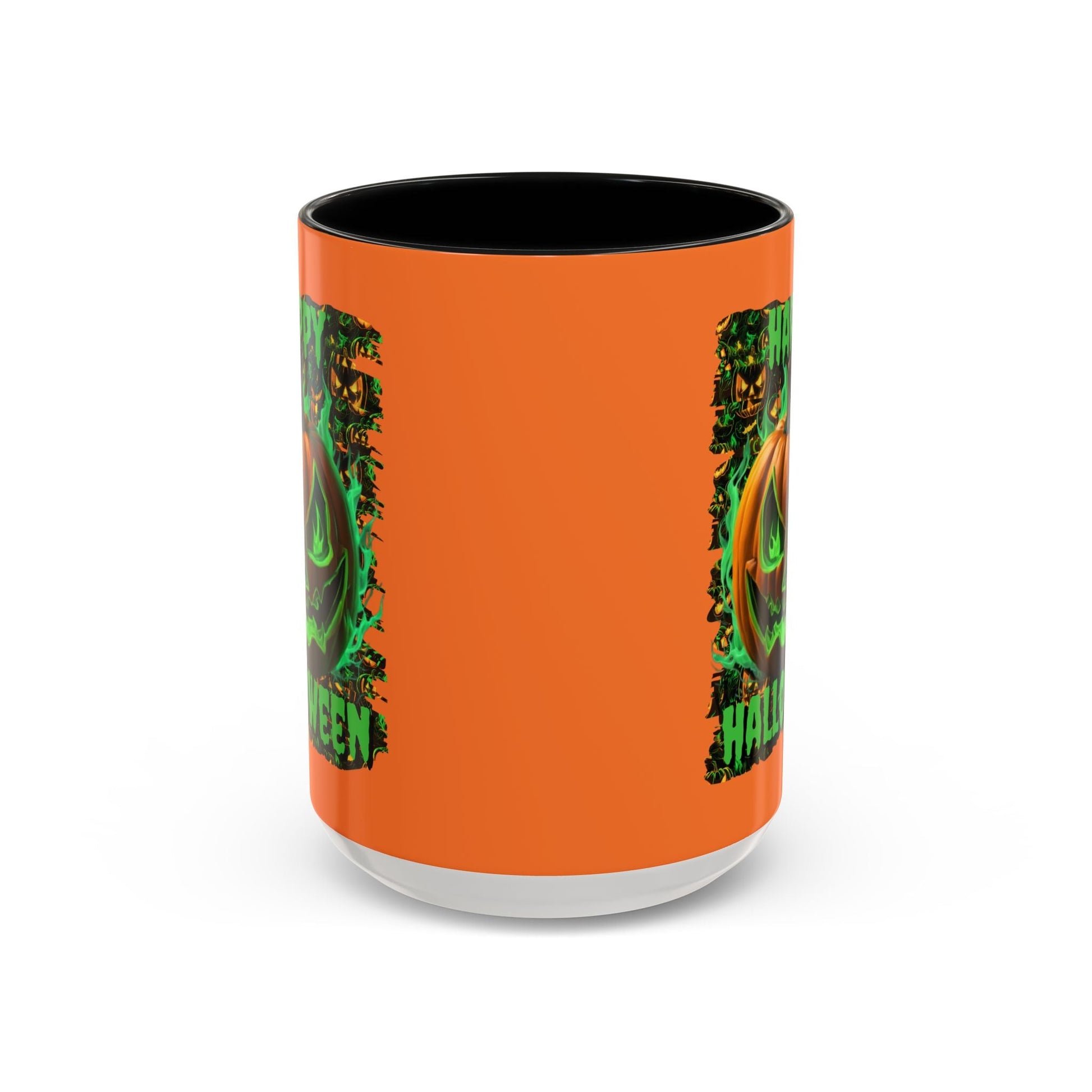 Happy Halloween Green Jack Accent Mug by cypherpunkgear – cypherpunkgear.com | Cypherpunk Merch