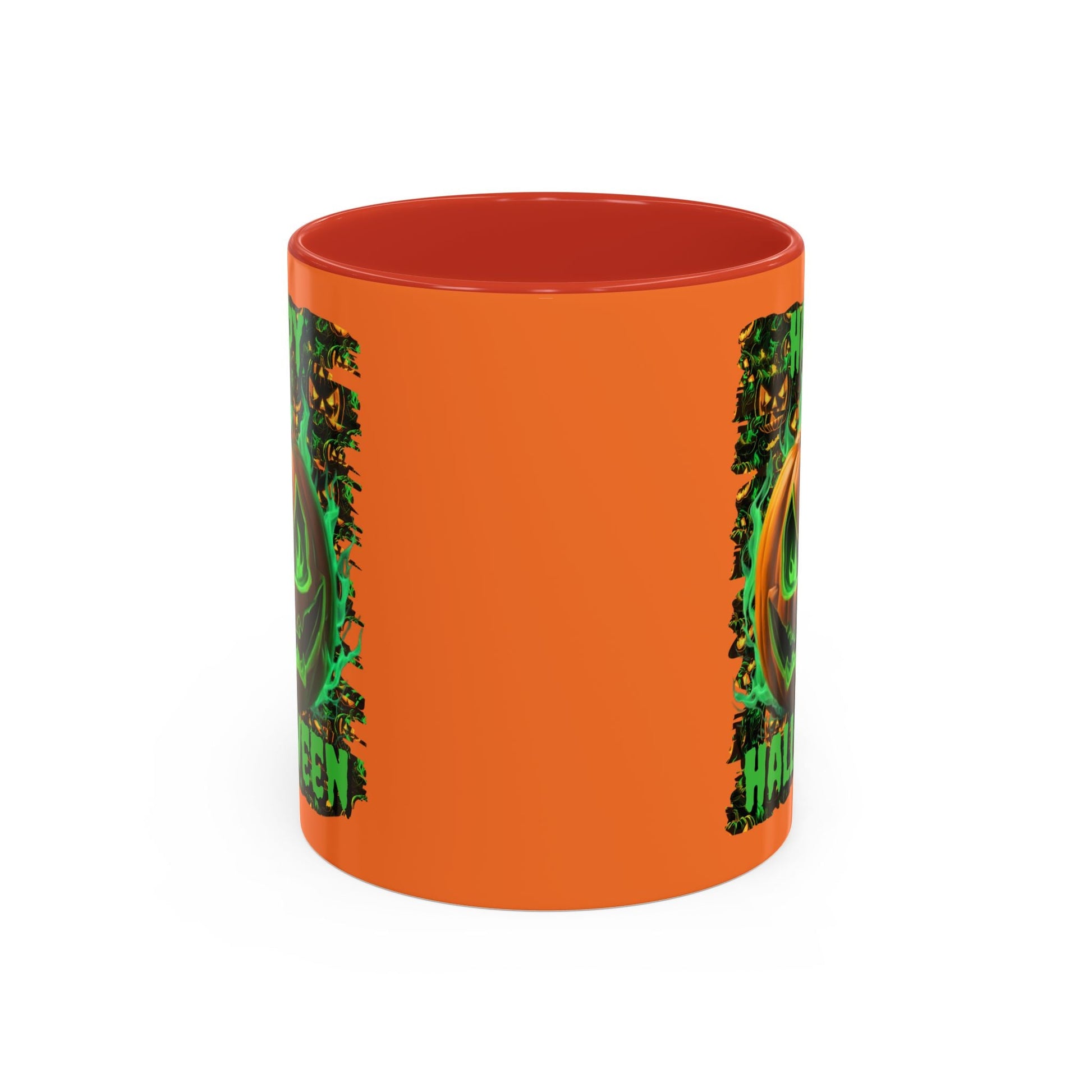 Happy Halloween Green Jack Accent Mug by cypherpunkgear – cypherpunkgear.com | Cypherpunk Merch