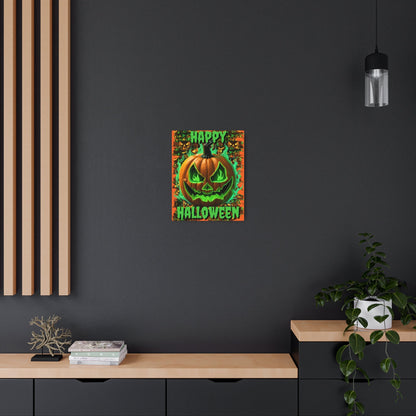 Happy Halloween Green Jack Metal Art Sign by cypherpunkgear – cypherpunkgear.com | Cypherpunk Merch