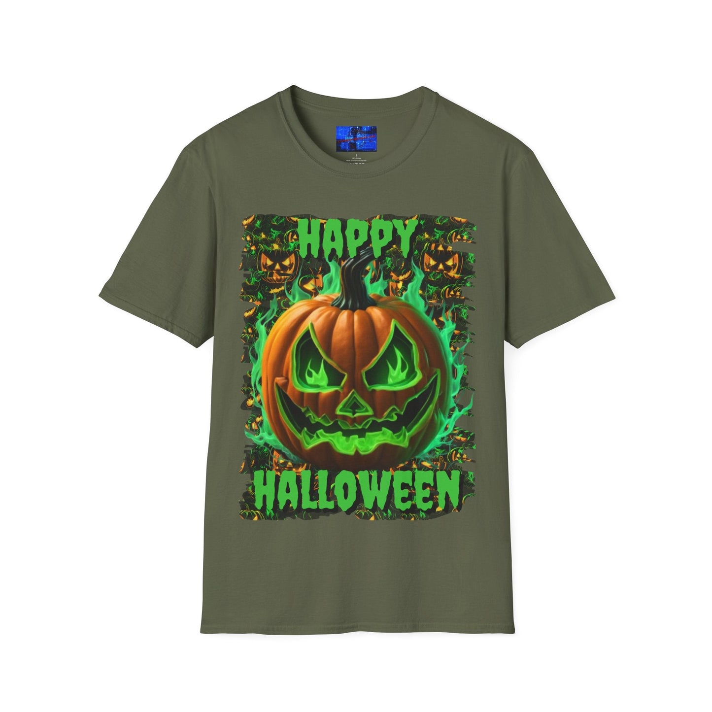 Happy Halloween Green Jack Unisex T-Shirt by cypherpunkgear – cypherpunkgear.com | Cypherpunk Merch