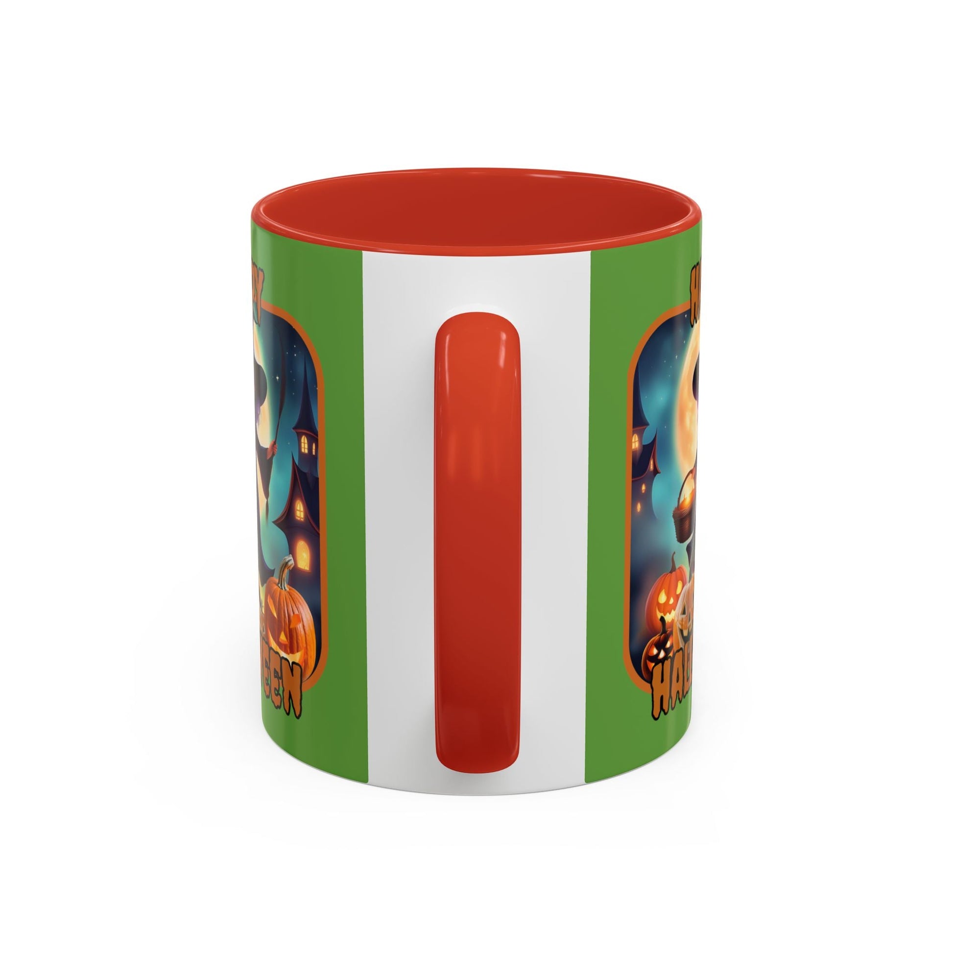 Happy Halloween Little Witch ORfont Accent Mug by cypherpunkgear – cypherpunkgear.com | Cypherpunk Merch