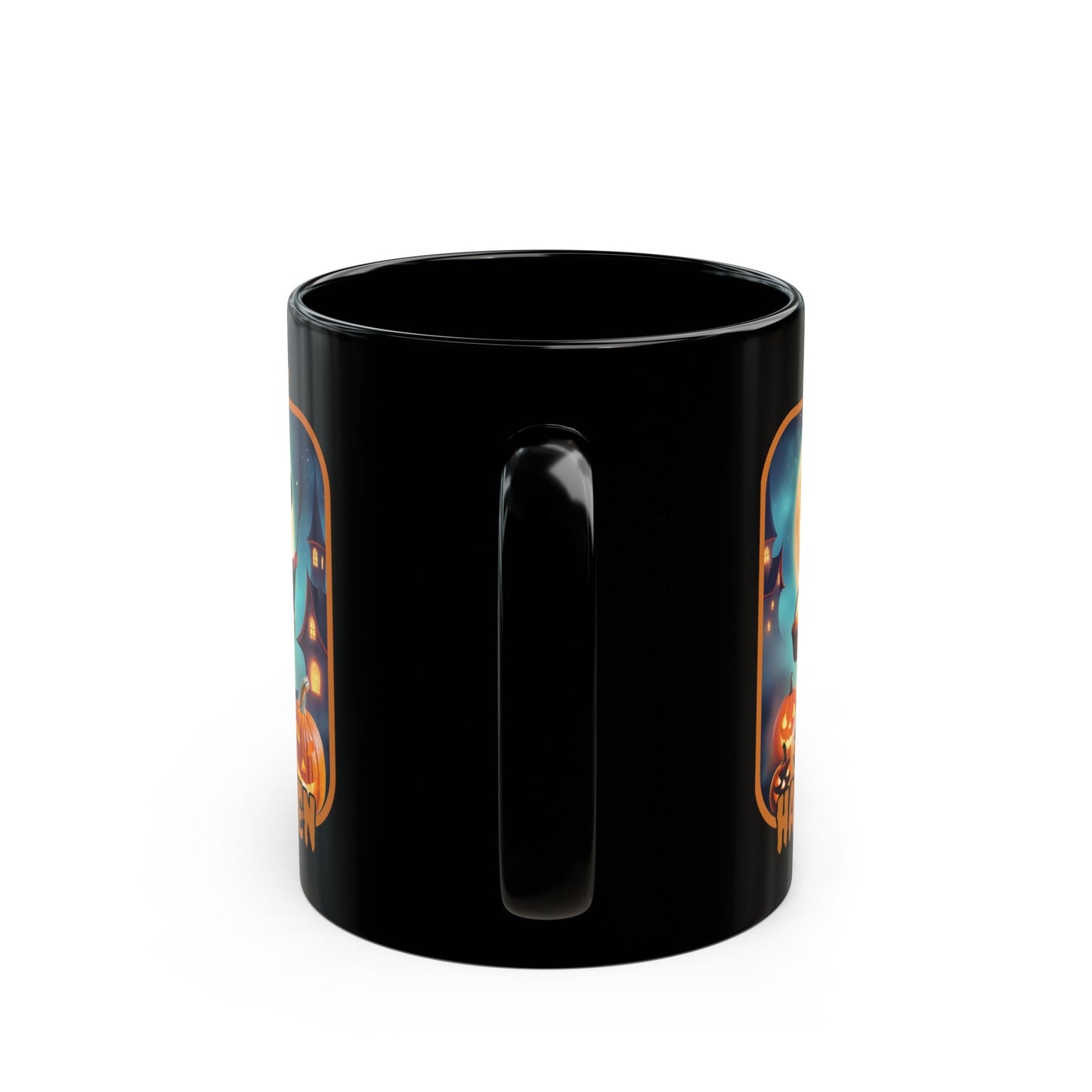 Happy Halloween Little Witch ORfont Black Mug by cypherpunkgear – cypherpunkgear.com | Cypherpunk Merch