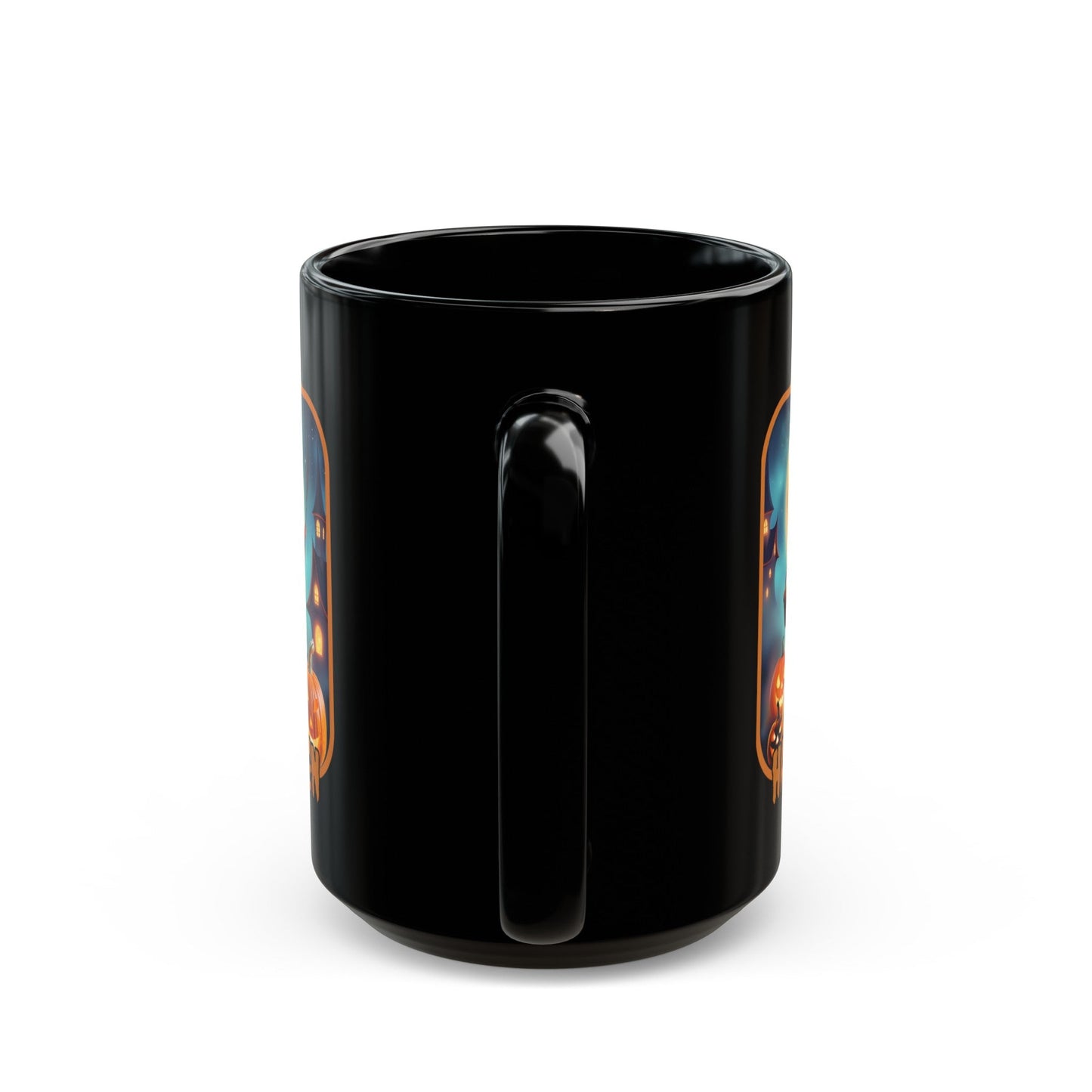 Happy Halloween Little Witch ORfont Black Mug by cypherpunkgear – cypherpunkgear.com | Cypherpunk Merch