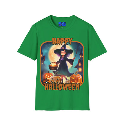 Happy Halloween Little Witch ORfont DKcolors Unisex T-Shirt by cypherpunkgear – cypherpunkgear.com | Cypherpunk Merch