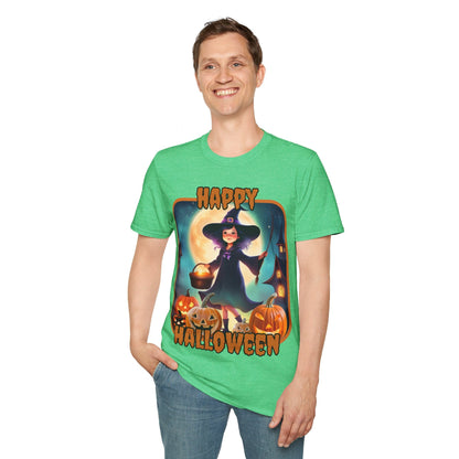 Happy Halloween Little Witch ORfont DKcolors Unisex T-Shirt by cypherpunkgear – cypherpunkgear.com | Cypherpunk Merch