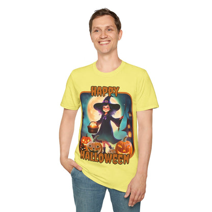 Happy Halloween Little Witch ORfont LTcolors Unisex T-Shirt by cypherpunkgear – cypherpunkgear.com | Cypherpunk Merch