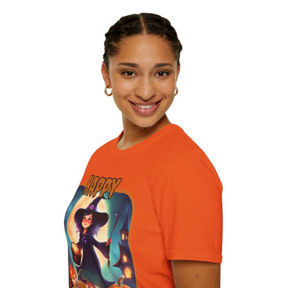 Happy Halloween Little Witch ORfont LTcolors Unisex T-Shirt by cypherpunkgear – cypherpunkgear.com | Cypherpunk Merch