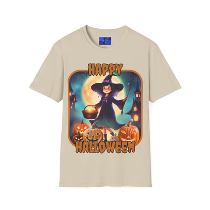 Happy Halloween Little Witch ORfont LTcolors Unisex T-Shirt by cypherpunkgear – cypherpunkgear.com | Cypherpunk Merch