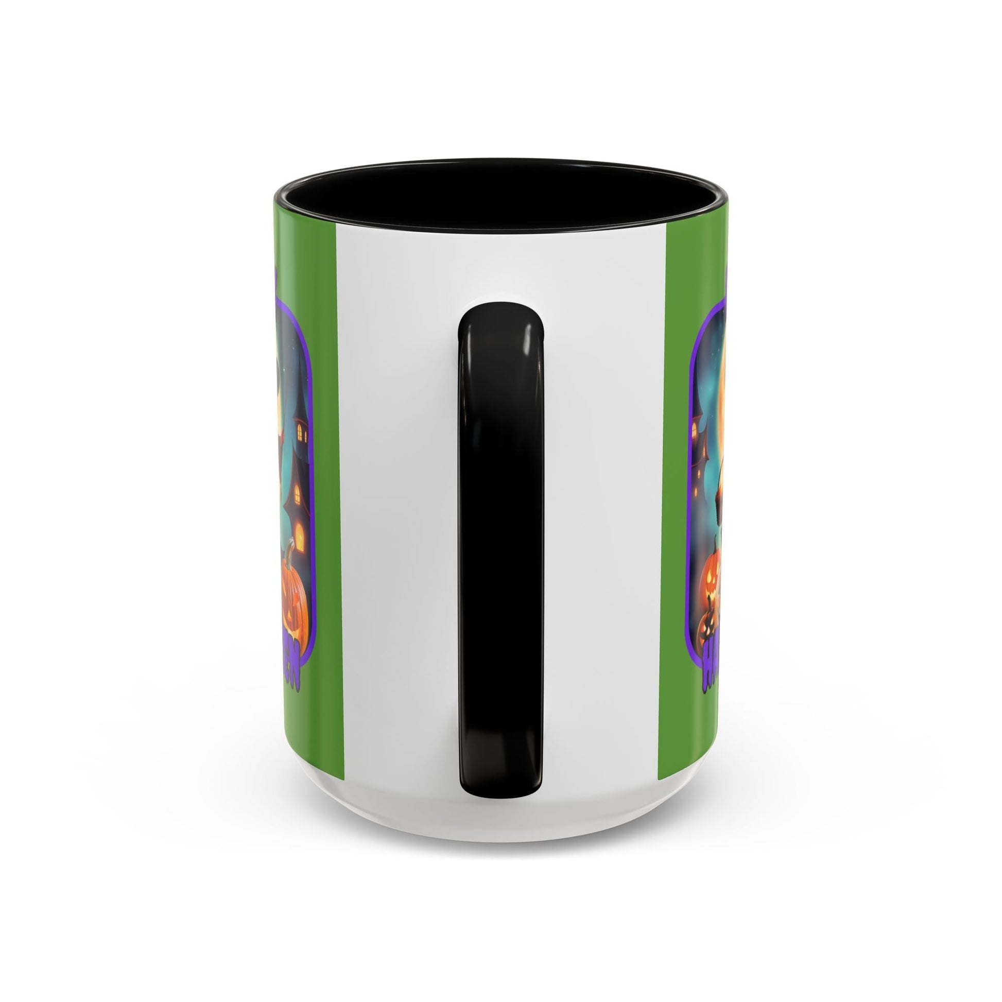 Happy Halloween Little Witch PRfont Accent Mug by cypherpunkgear – cypherpunkgear.com | Cypherpunk Merch