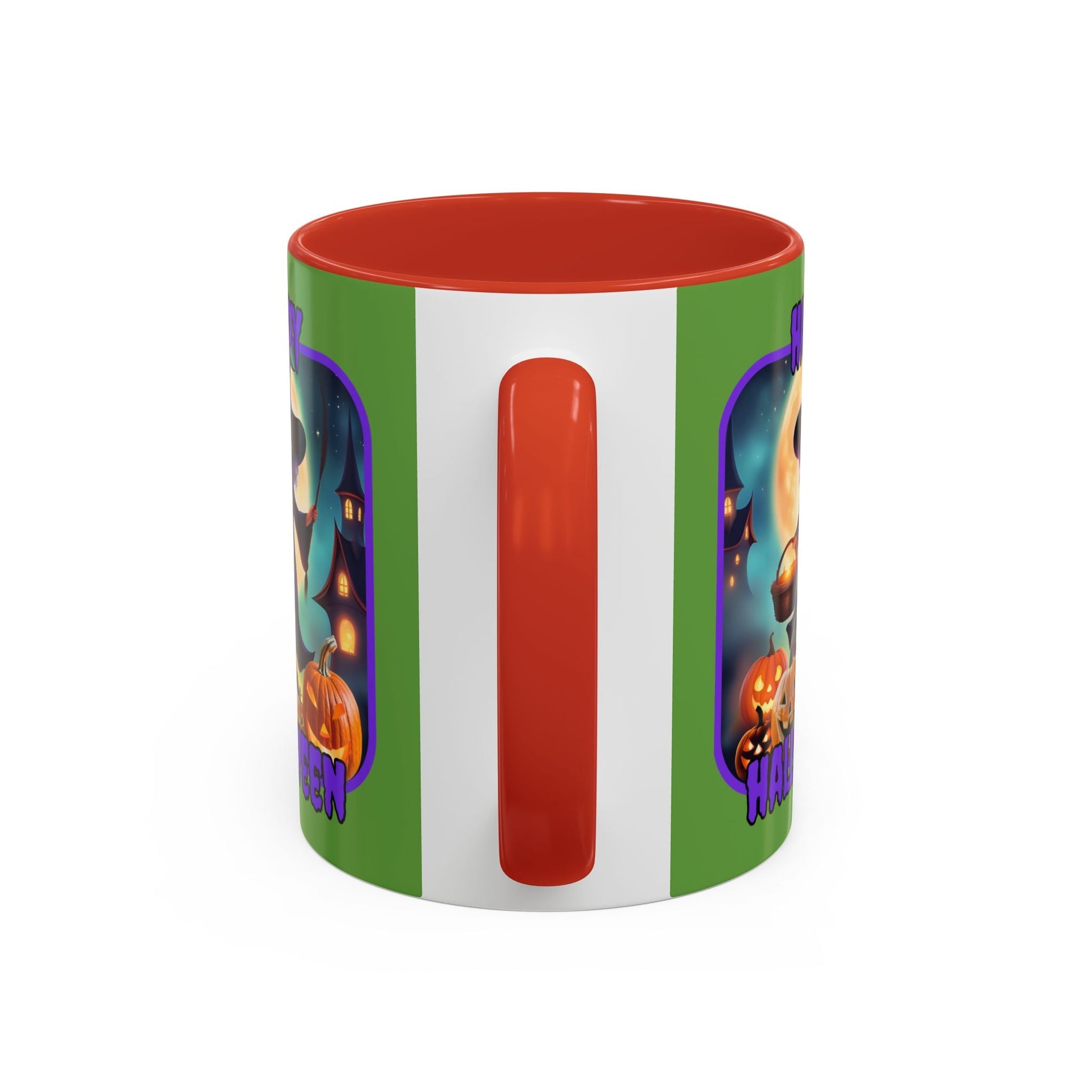 Happy Halloween Little Witch PRfont Accent Mug by cypherpunkgear – cypherpunkgear.com | Cypherpunk Merch