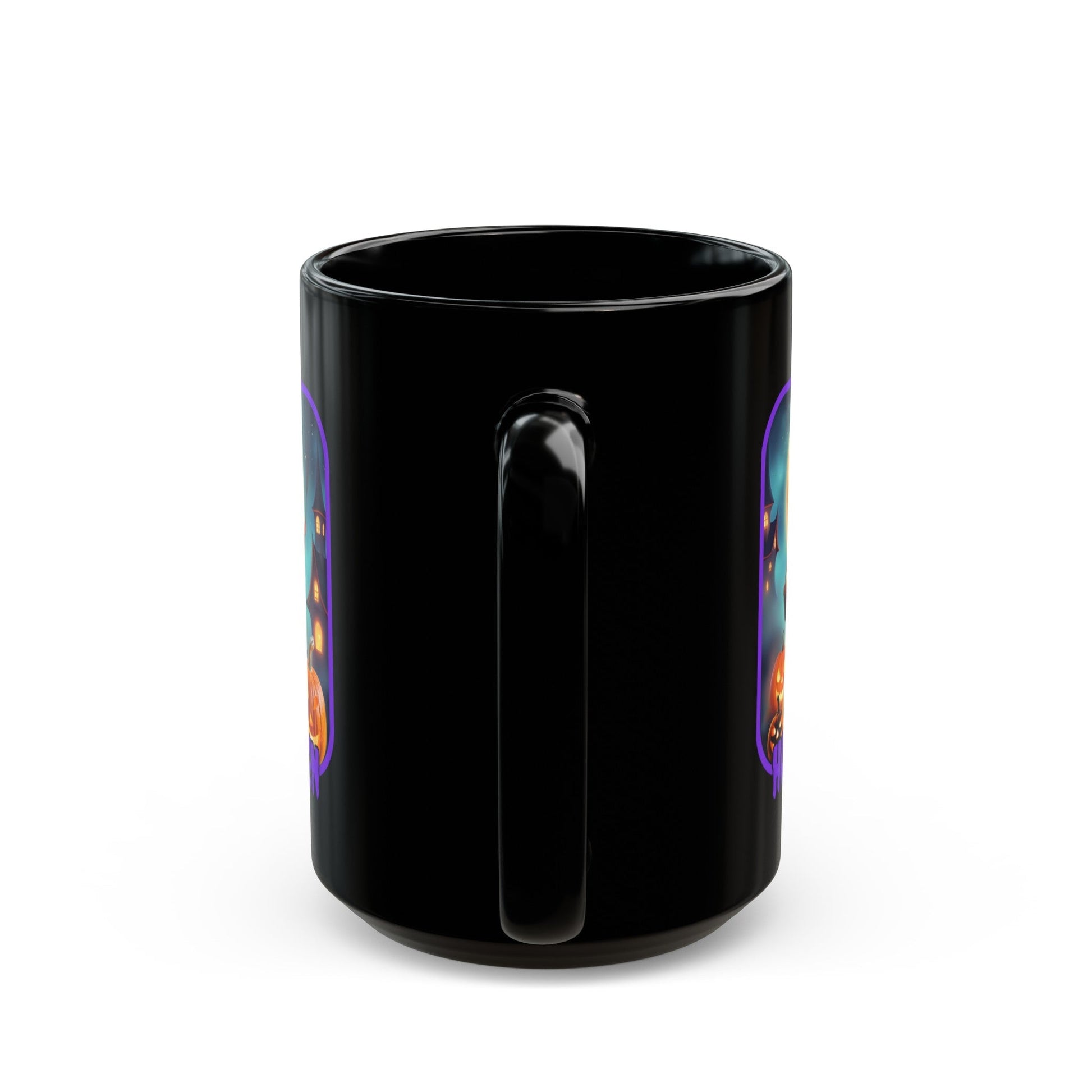 Happy Halloween Little Witch PRfont Black Mug by cypherpunkgear – cypherpunkgear.com | Cypherpunk Merch