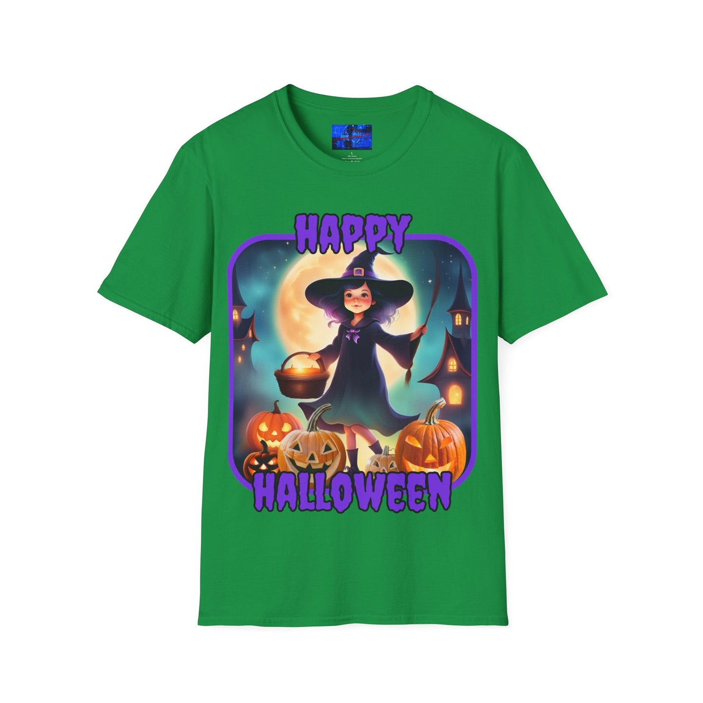 Happy Halloween Little Witch PRfont DKcolors Unisex T-Shirt by cypherpunkgear – cypherpunkgear.com | Cypherpunk Merch