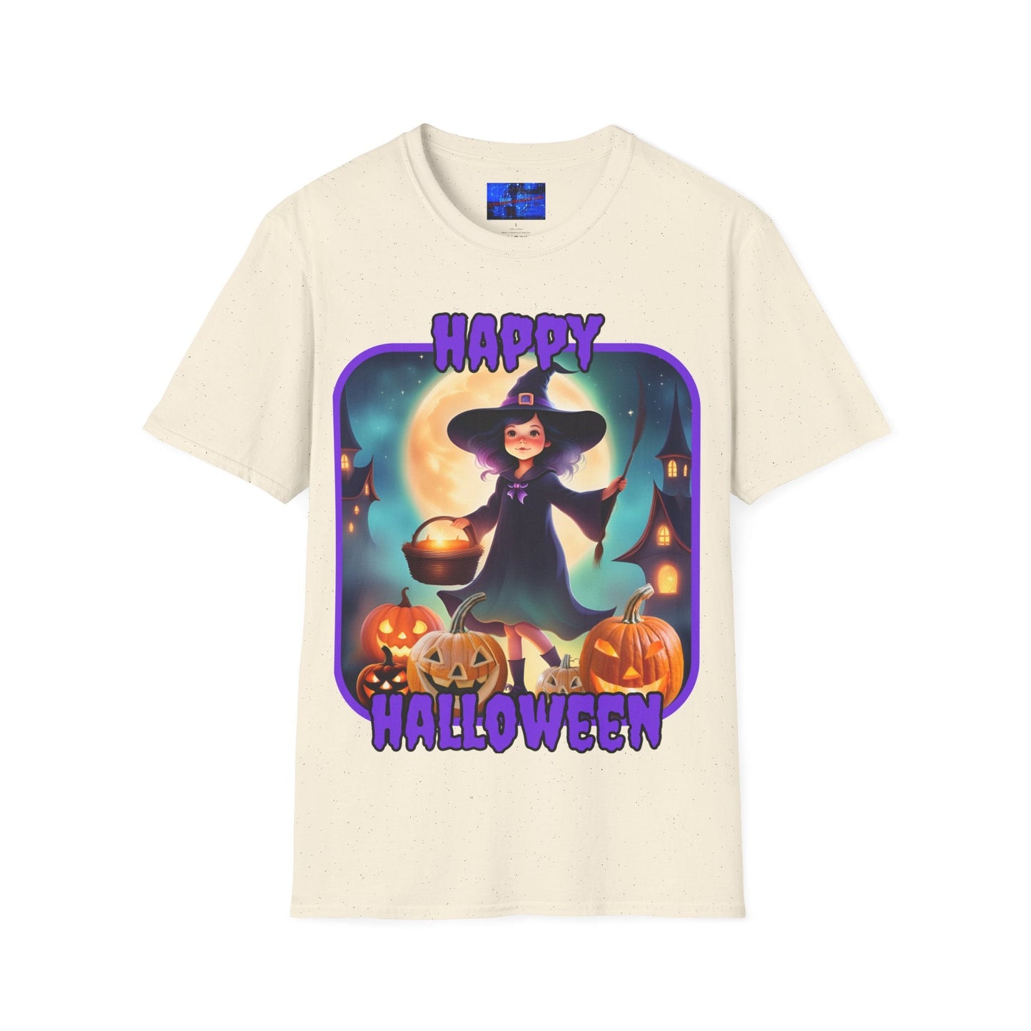 Happy Halloween Little Witch PRfont LTcolors Unisex T-Shirt by cypherpunkgear – cypherpunkgear.com | Cypherpunk Merch