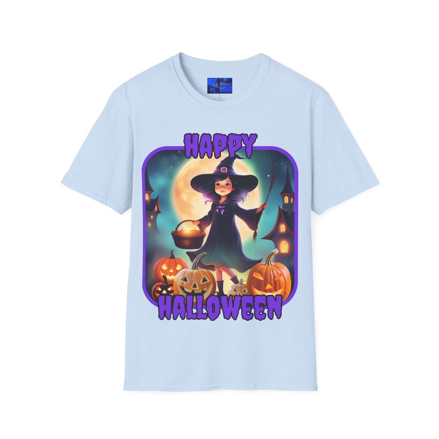 Happy Halloween Little Witch PRfont LTcolors Unisex T-Shirt by cypherpunkgear – cypherpunkgear.com | Cypherpunk Merch