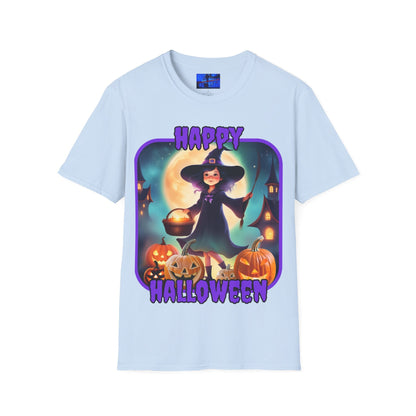 Happy Halloween Little Witch PRfont LTcolors Unisex T-Shirt by cypherpunkgear – cypherpunkgear.com | Cypherpunk Merch