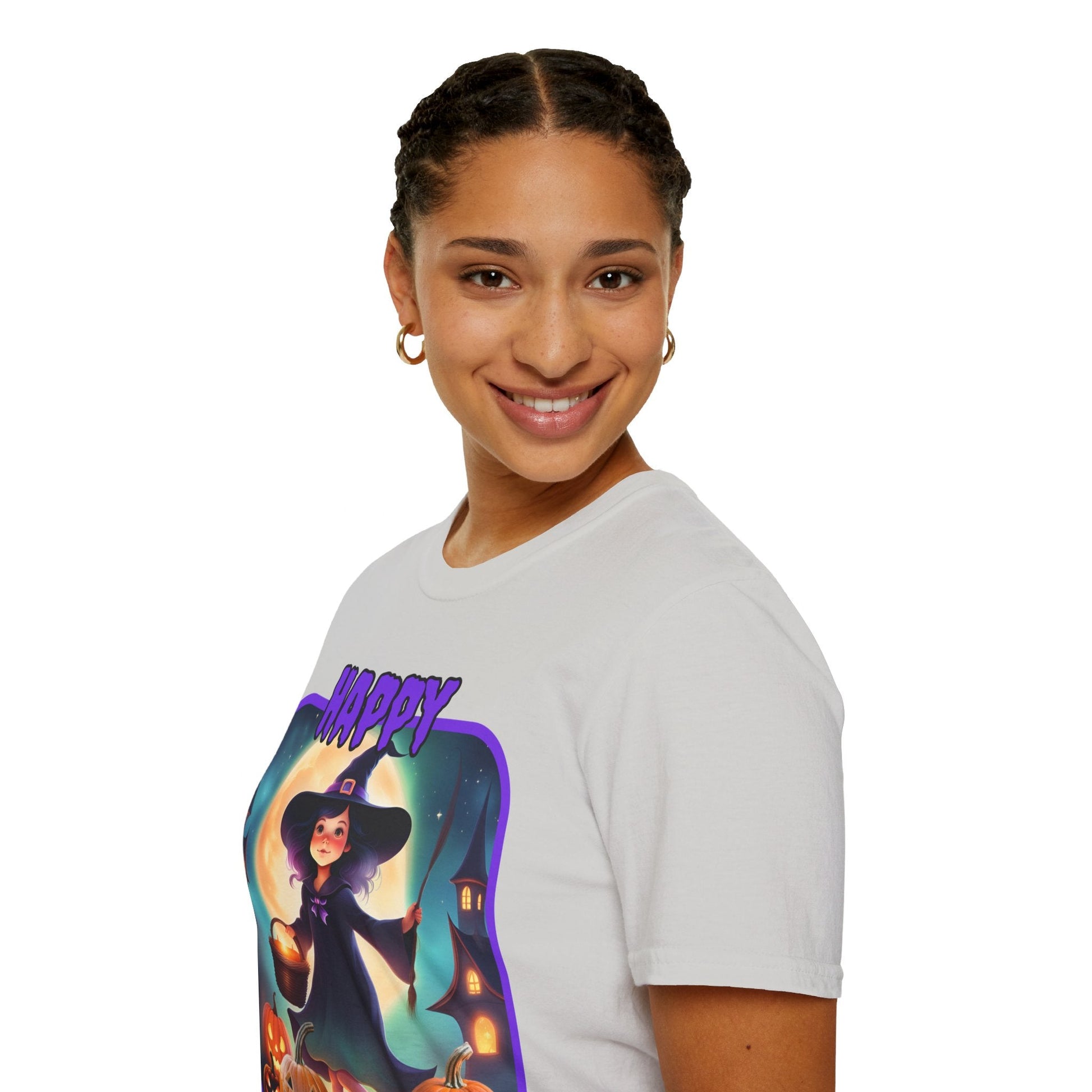Happy Halloween Little Witch PRfont LTcolors Unisex T-Shirt by cypherpunkgear – cypherpunkgear.com | Cypherpunk Merch