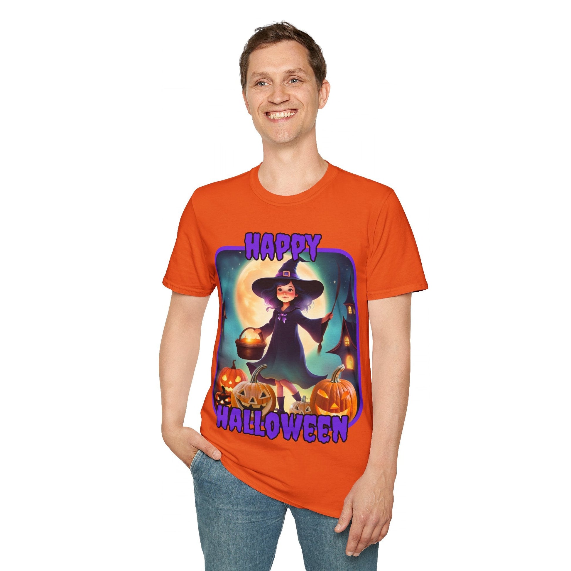 Happy Halloween Little Witch PRfont LTcolors Unisex T-Shirt by cypherpunkgear – cypherpunkgear.com | Cypherpunk Merch
