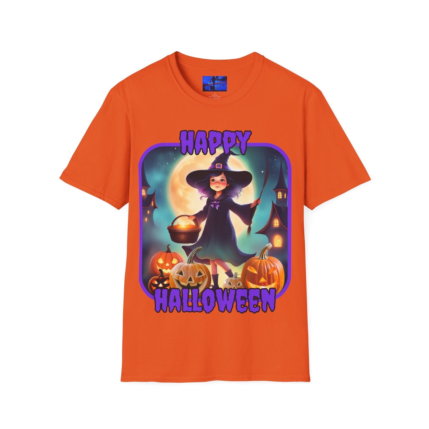 Happy Halloween Little Witch PRfont LTcolors Unisex T-Shirt by cypherpunkgear – cypherpunkgear.com | Cypherpunk Merch
