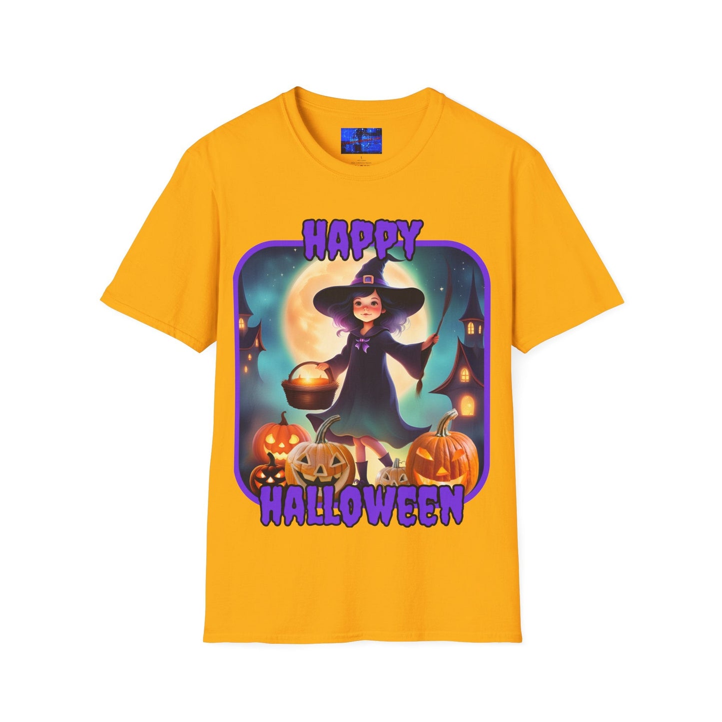 Happy Halloween Little Witch PRfont LTcolors Unisex T-Shirt by cypherpunkgear – cypherpunkgear.com | Cypherpunk Merch