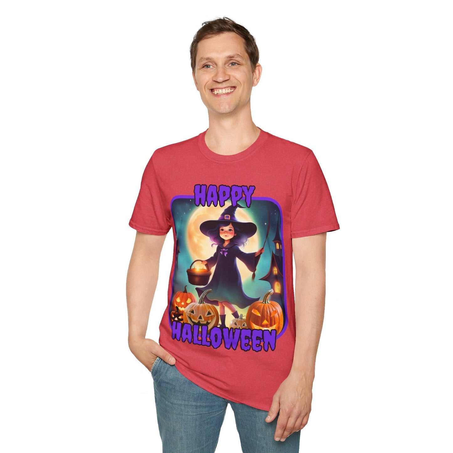 Happy Halloween Little Witch PRfont LTcolors Unisex T-Shirt by cypherpunkgear – cypherpunkgear.com | Cypherpunk Merch